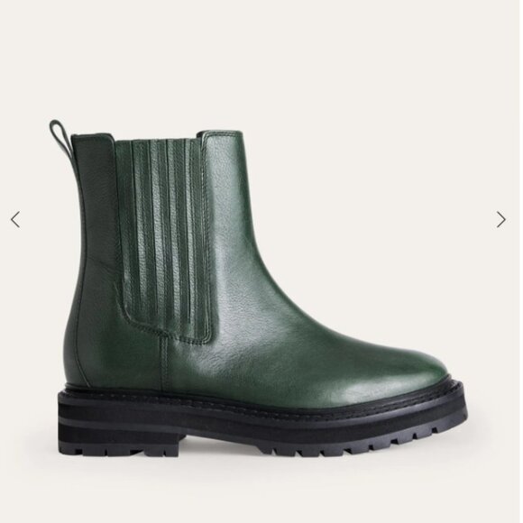 Boden Sadie Chunky Chelsea Boots | Chatsworth Green Malaga | Size 41 (9.5) - Picture 3 of 9
